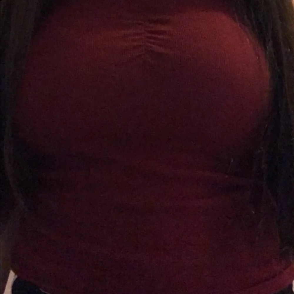 Red tube top